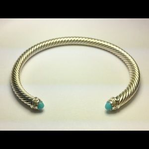 DAVID YURMAN Turquoise 5mm Cable Classic Bracelet
